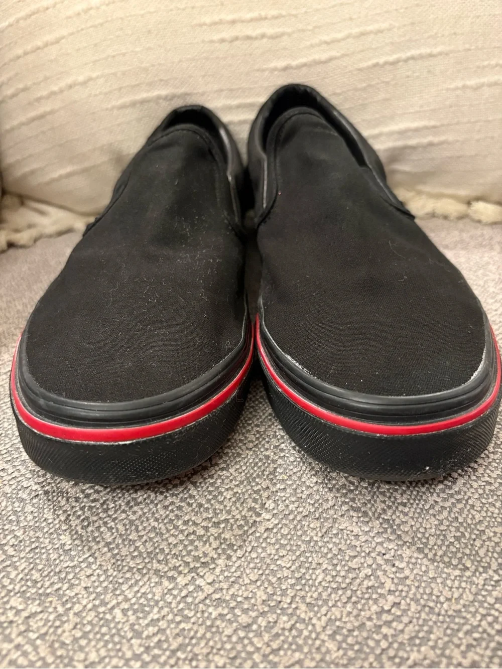 Vans Flame Wall Black Canvas Slip-On Sneaker 🔥